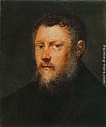 Jacopo Robusti Tintoretto Famous Paintings - Portrait of a Man (fragment)